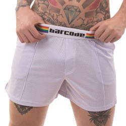 Short de la marque BARCODE BERLIN - Short Barcode Pride - blanc - Ref : 91744 200