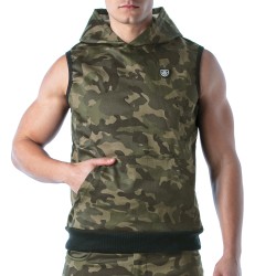 Short Sleeves of the brand TOF PARIS - Army Sleeveless Hoodie Tof Paris - Ref : TOF291K