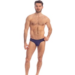 Slip, Tanga de la marque L HOMME INVISIBLE - Indigo - Mini Slip - Ref : MY44 IND 049