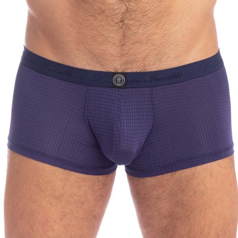 Boxer, shorty de la marque L HOMME INVISIBLE - Indigo - Hipster Push Up - Ref : MY39 IND 049