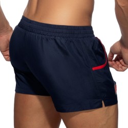 Bath Shorts of the brand ADDICTED - Rainbow Tape - navy swim shorts - Ref : ADS321 C09