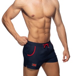 Badehosen der Marke ADDICTED - Rainbow Tape - Marineblaue Badeshorts - Ref : ADS321 C09