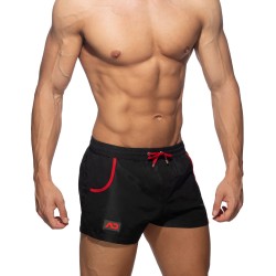 Badehosen der Marke ADDICTED - Rainbow Tape - schwarz Badeshorts - Ref : ADS321 C10