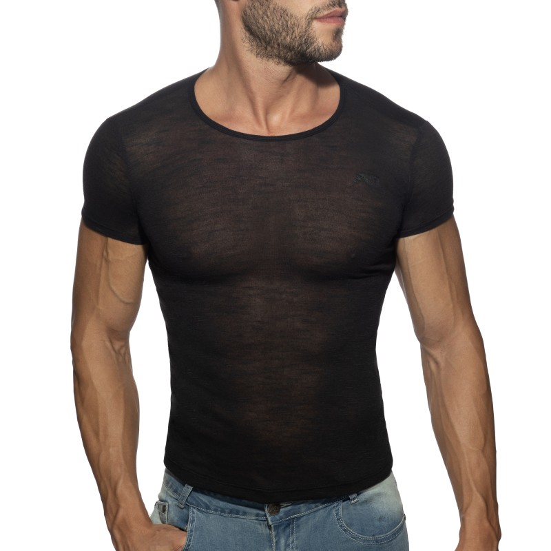 Short Sleeves of the brand ADDICTED - Thin flame t-shirt - black - Ref : AD1109 C10