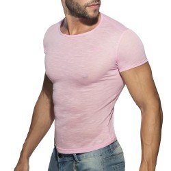 Kurze Ärmel der Marke ADDICTED - Dünnflammen-T-Shirt - pink - Ref : AD1109 C05