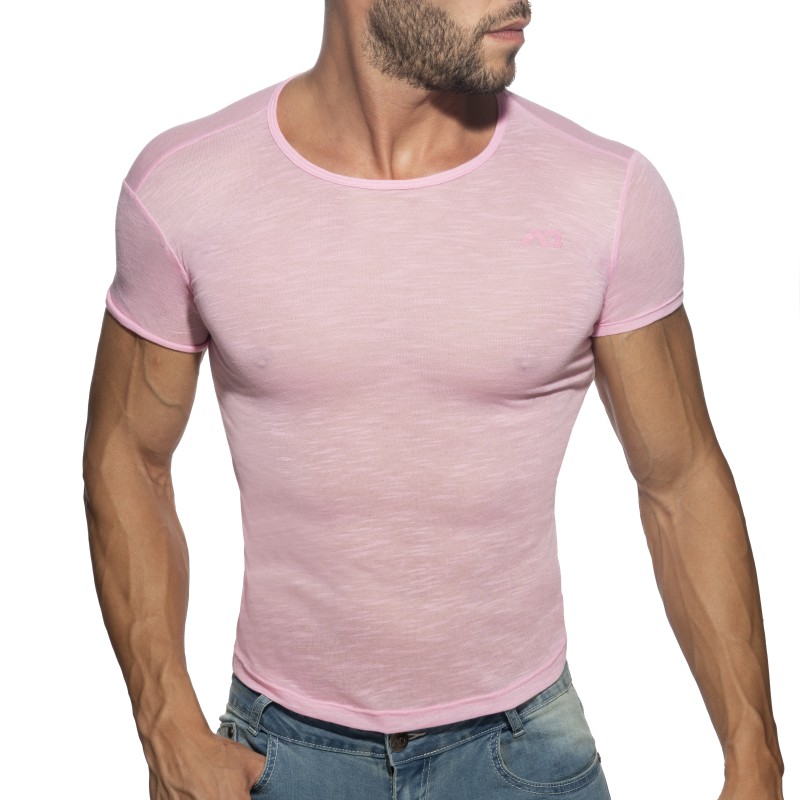 Maniche del marchio ADDICTED - T-shirt fiamma sottile - pink - Ref : AD1109 C05