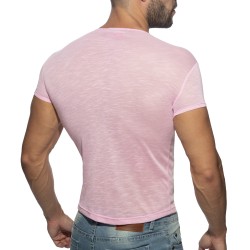 Maniche del marchio ADDICTED - T-shirt fiamma sottile - pink - Ref : AD1109 C05