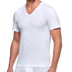 Mangas cortas de la marca IMPETUS - Camiseta algodón orgánico - blanco - Ref : GO31024 26C