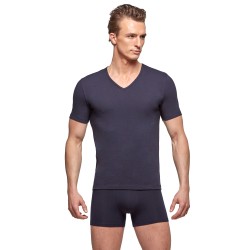 Maniche del marchio IMPETUS - T-shirt cotone organico - blu navy - Ref : GO31024 039