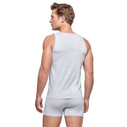 Canotta del marchio IMPETUS - Singlet cotone organico grigio marinato - Ref : GO30024 073