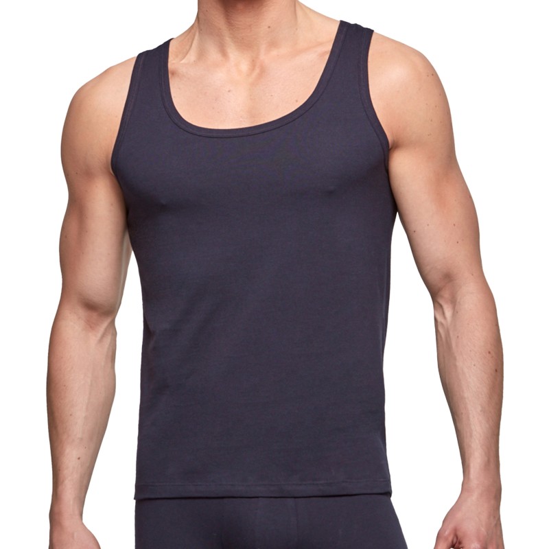 Canotta del marchio IMPETUS - Singlet cotone organico blu navy - Ref : GO30024 039