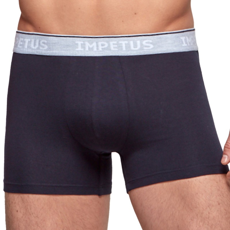 Shorts Boxer, Shorty de la marca IMPETUS - Boxer COTTON ORGANIC azul marino - Ref : GO20024 039