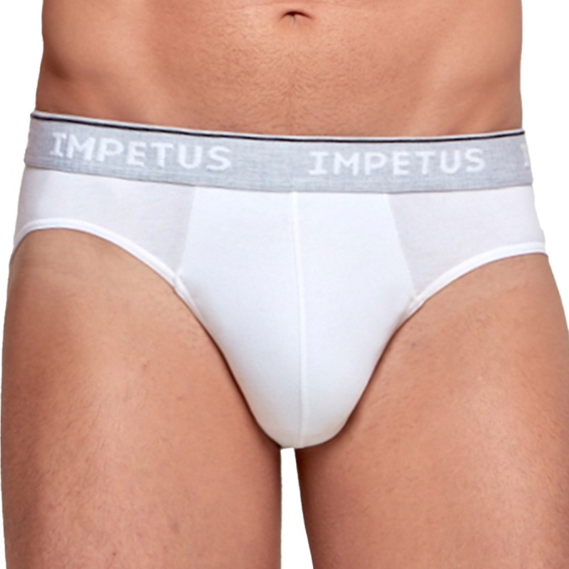 Slip, Tanga de la marque IMPETUS - Slip COTTON ORGANIC Blanc - Ref : GO10024 26C