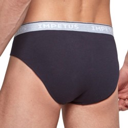 Slip del marchio IMPETUS - Breve cotone organico blu - Ref : GO10024 039