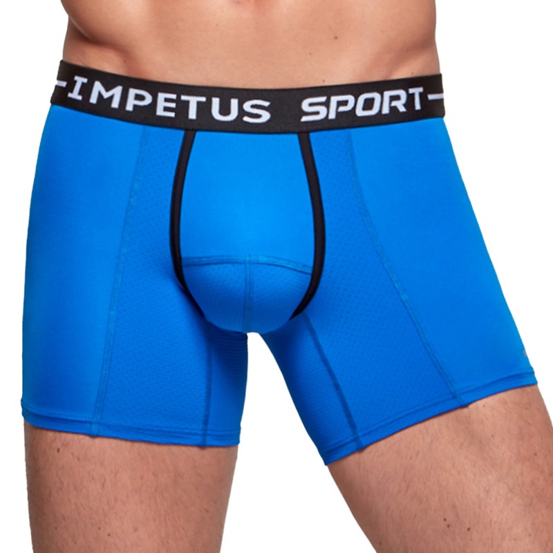 Pantaloncini boxer, Shorty del marchio IMPETUS - Boxer Sport ergonomico blu - Ref : 2052B87 C11