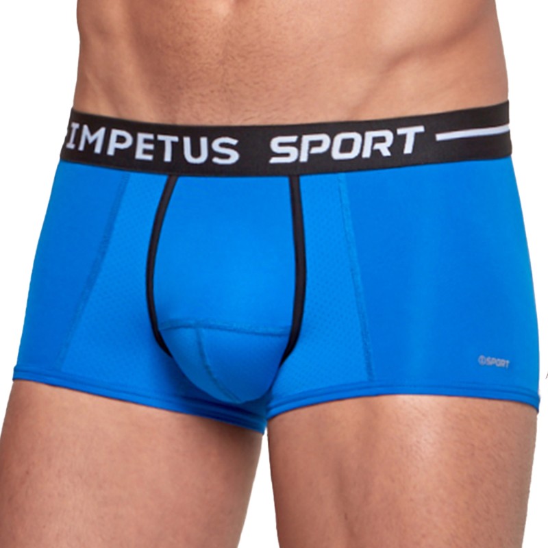 Pantaloncini boxer, Shorty del marchio IMPETUS - Shorty sport ergonomico blu - Ref : 2051B87 C11