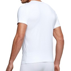 Mangas cortas de la marca IMPETUS - Camiseta con cuello en V de innovación blanca, regulador de temperatura - Ref : 1351898 001