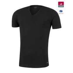 Manches courtes de la marque IMPETUS - T-shirt Col V Innovation noir, régulateur de température - Ref : 1351898 020