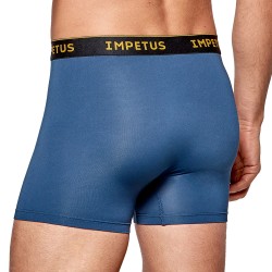 Pantaloncini boxer, Shorty del marchio IMPETUS - Boxer Voyager cintura gialla blu - Ref : 1200G45 E3U