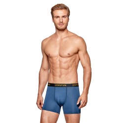 Boxer shorts, Shorty of the brand IMPETUS - Boxer Voyager blue yellow belt - Ref : 1200G45 E3U