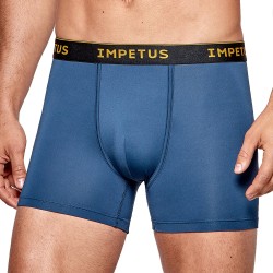 Pantaloncini boxer, Shorty del marchio IMPETUS - Boxer Voyager cintura gialla blu - Ref : 1200G45 E3U