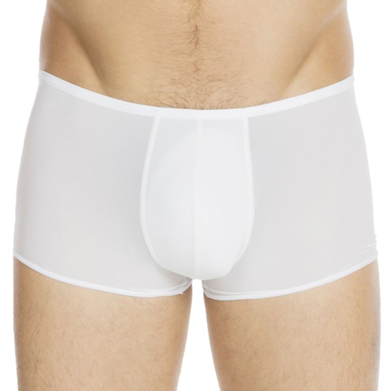 Boxer, shorty de la marque HOM - Boxer court Plumes - blanc - Ref : 404755 0003