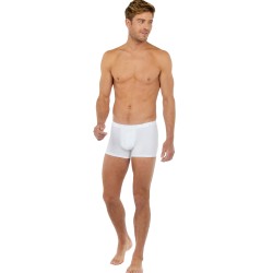 Boxer shorts, Shorty of the brand HOM - Boxer comfort Tencel Soft - white - Ref : 402678 0003