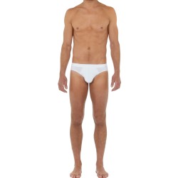 Slip, Tanga de la marque HOM - Mini Slip Comfort Tencel Soft - blanc - Ref : 402677 0003