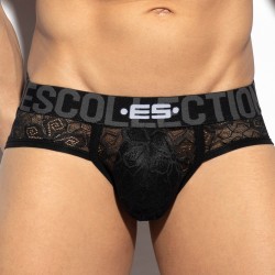 Slip de la marca ES COLLECTION - Calzoncillo Lace - negro - Ref : UN2088 C10