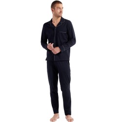 Pajamas of the brand HOM - Long Sleepwear HOM Albert - navy - Ref : 402802 00RA