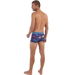 Boxershorts, Shorty der Marke HOM - Boxer HOM HO1 Funky Styles Limitierte Auflage - blau - Ref : 402685 P0RA