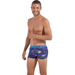 Pantaloncini boxer, Shorty del marchio HOM - Boxer HOM HO1 Funky Styles Edizione numerata - blu - Ref : 402685 P0RA