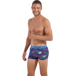 Boxer shorts, Shorty of the brand HOM - Boxer HOM HO1 Funky Styles Limited Edition - blue - Ref : 402685 P0RA