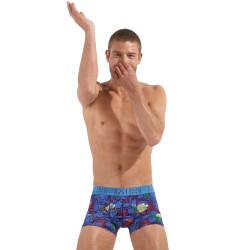 Pantaloncini boxer, Shorty del marchio HOM - Boxer HOM HO1 Funky Styles Edizione numerata - blu - Ref : 402685 P0RA