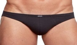 Underwear of the brand IMPETUS - Micro Briefs Cotton Stretch - black - Ref : 1171021 020
