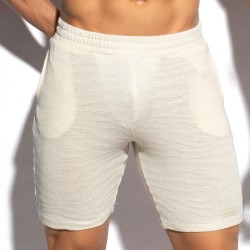 Bermuda of the brand ES COLLECTION - Bermuda shorts Eco breeze - Ivory - Ref : SP304 C02