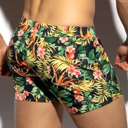 Short de bain de la marque ES COLLECTION - Short de bain Hawaiian - noir - Ref : 2310 C10