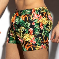 Short de bain de la marque ES COLLECTION - Short de bain Hawaiian - noir - Ref : 2310 C10