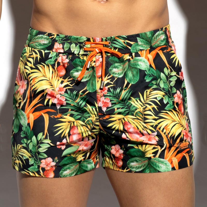 Shorts de baño de la marca ES COLLECTION - Shorts de baño hawaianos - Ref : 2310 C10
