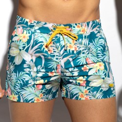 Badehosen der Marke ES COLLECTION - Hawaiian - blaue Badeshorts - Ref : 2310 C26