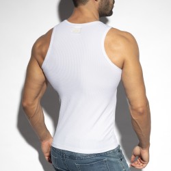 Tirantes de la marca ES COLLECTION - Camiseta de tirantes Recycled Rib Sport - blanca - Ref : TS313 C01