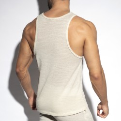 Tirantes de la marca ES COLLECTION - Camiseta sin mangas Eco Breeze - marfil - Ref : TS314 C02