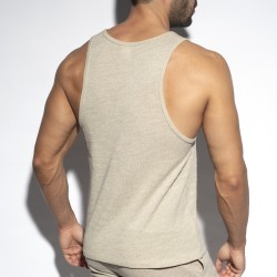 Tirantes de la marca ES COLLECTION - Camiseta sin mangas Eco Breeze - beige - Ref : TS314 C28