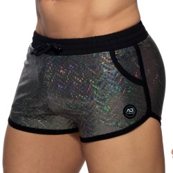 Sportswear der Marke AD FÉTISH - Glitzer - Schwarze Shorts - Ref : ADF186 C10