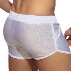 Sportwear de la marque AD FÉTISH - Short Glitter - blanc - Ref : ADF186 C01