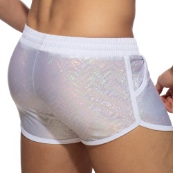 Sportswear of the brand AD FÉTISH - Glitter - White Shorts - Ref : ADF186 C01