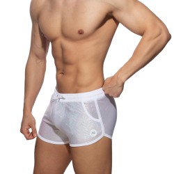 Sportwear de la marque AD FÉTISH - Short Glitter - blanc - Ref : ADF186 C01