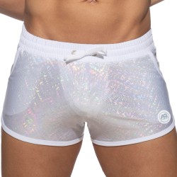 Sportwear de la marque AD FÉTISH - Short Glitter - blanc - Ref : ADF186 C01