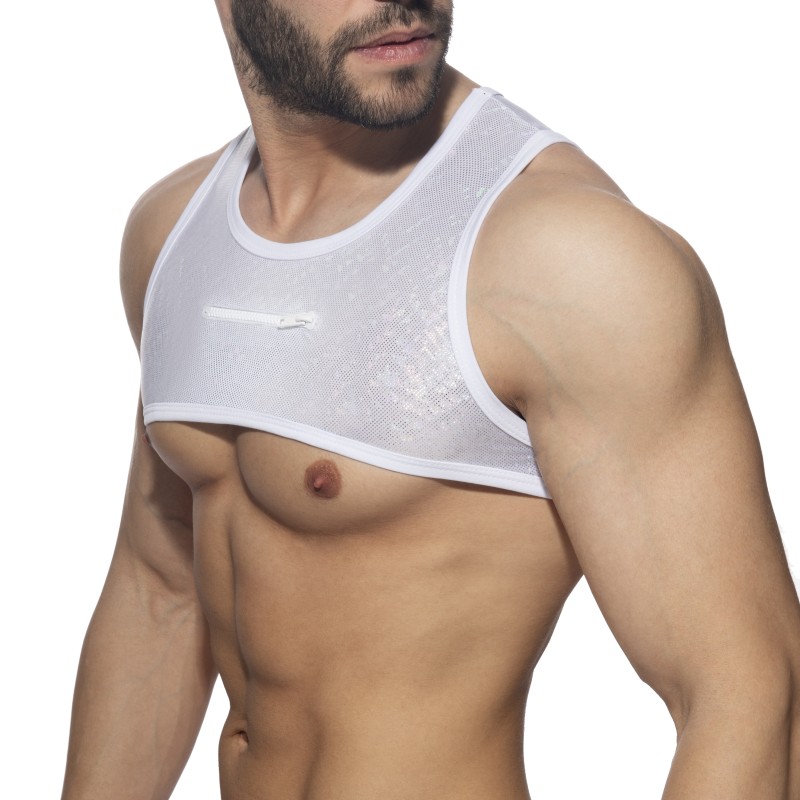 Imbracatura del marchio AD FÉTISH - Glitter - Imbracatura bianca - Ref : ADF187 C01