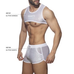 Harness of the brand AD FÉTISH - Glitter - White Harness - Ref : ADF187 C01